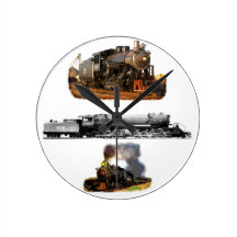 Todas las locomotoras de vapor reloj