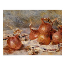 Todavía de Renoir la vida con las cebollas (1881) Anuncios