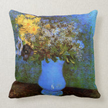Todavía de Van Gogh anémonas de las margaritas de  Almohada