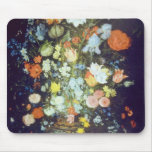Todavía del naranja la vida de las flores, Jan Bru Alfombrilla De Raton