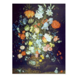 Todavía del naranja la vida de las flores, Jan Bru Postal
