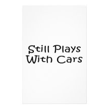 Todavía juegos con los coches papeleria de diseño
