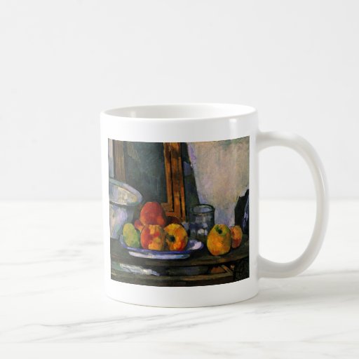 Todavía vida con el cajón abierto de Paul Cézanne Taza
