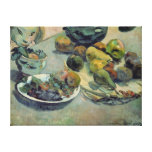 Todavía vida con la fruta, 1888 impresión de lienzo