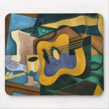Todavía vida con la guitarra Mousepad Alfombrilla De Ratones