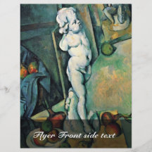 Todavía vida con la querube de Paul Cézanne Flyer Personalizado