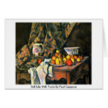 Todavía vida con las frutas de Paul Cezanne Felicitaciones
