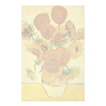 Todavía vida con los girasoles de Vincent van Gogh Papelería De Diseño