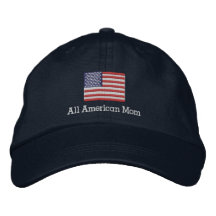 Todo el gorra americano de la bandera de la mamá gorras de beisbol bordadas