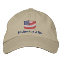 Todo el gorra americano del golfista gorras bordadas
