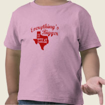 Todo es más grande en Tejas camisetas