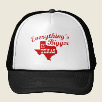Todo es más grande en Tejas gorras