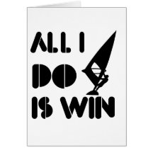Todo lo que lo hago es triunfo en Windsailing Tarjeta
