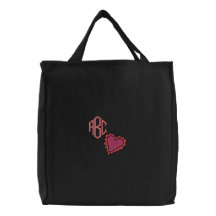 Todo mi bolso bordado con monograma de encargo del bolsa