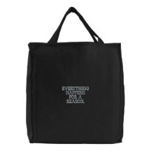Todo sucede para un bolso bordado razón bolsa bordada