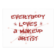Todos ama a un artista de maquillaje postal