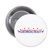 Todos ama a un Demócrata Pin