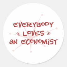 Todos ama a un economista pegatina