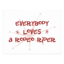 Todos ama a un jinete de rodeo postales