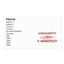 Todos ama a un manicuro tarjetas personales