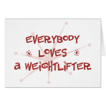 Todos ama a un Weightlifter Felicitacion