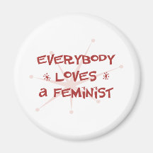Todos ama a una feminista iman de frigorífico