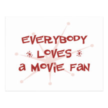 Todos ama una fan de película postal