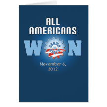 Todos los americanos ganados el 6 de noviembre de  tarjetas