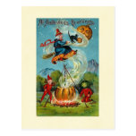 Todos los saludos de Halloween que vuelan a la bru Tarjeta Postal