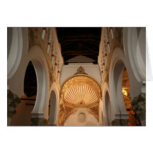Toledano y la sinagoga antigua tarjetón