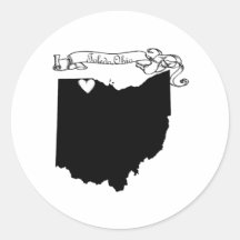 Toledo Ohio Etiqueta Redonda