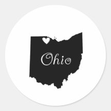 Toledo Ohio Etiqueta Redonda