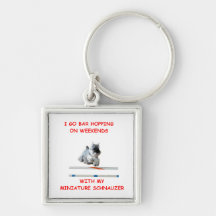 Tolva de la barra del Schnauzer Llaveros
