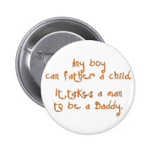 Toma a un hombre para ser un papá (el naranja) pins
