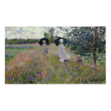 Tomando un paseo cerca de Argenteuil - Claude Mone Plantillas De Tarjetas De Visita