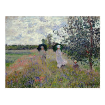 Tomando un paseo cerca de Argenteuil - Claude Mone Postal