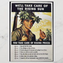 Tomaremos el cuidado del Rusing Sun Tarjeton