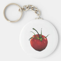 TOMATE ROJO BRILLANTE LLAVEROS