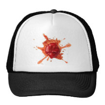 Tomate salpicado gorras de camionero