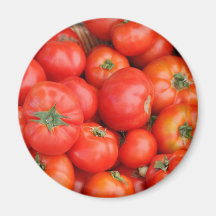 Tomates en una cesta iman de nevera