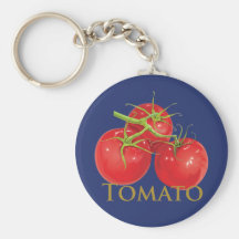 Tomates rojos regordetes llaveros