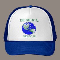 Tome el cuidado del mundo gorras