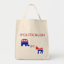¡Tome las compras de PolitiCrush! Bolsas Lienzo