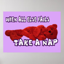 TOME UN OSO DE LA SIESTA POSTER