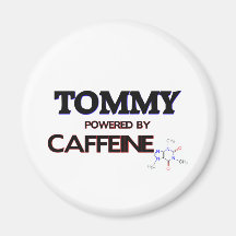 Tommy accionó por el cafeína imán de frigorifico