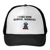 Tomo retirada de la nieve seriamente gorras