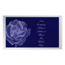 Tono color de rosa del azul de la tarjeta del nego tarjetas de visita