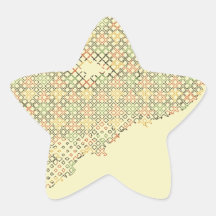 Tono medio resistido calcomanías forma de estrellaes