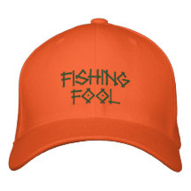 Tonto de la pesca gorra de beisbol bordada