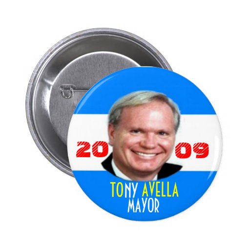 Tony 2009 Avella para alcalde Pin de NY